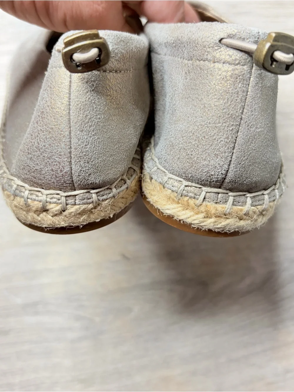 Eileen Fisher Bali Flats Espadrille Size 7 Women’s Metallic Casual